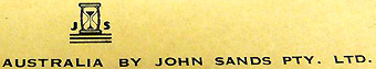 John Sands' logo, 1960.
