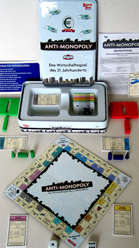 German travel edition of Anti-Monopoly.