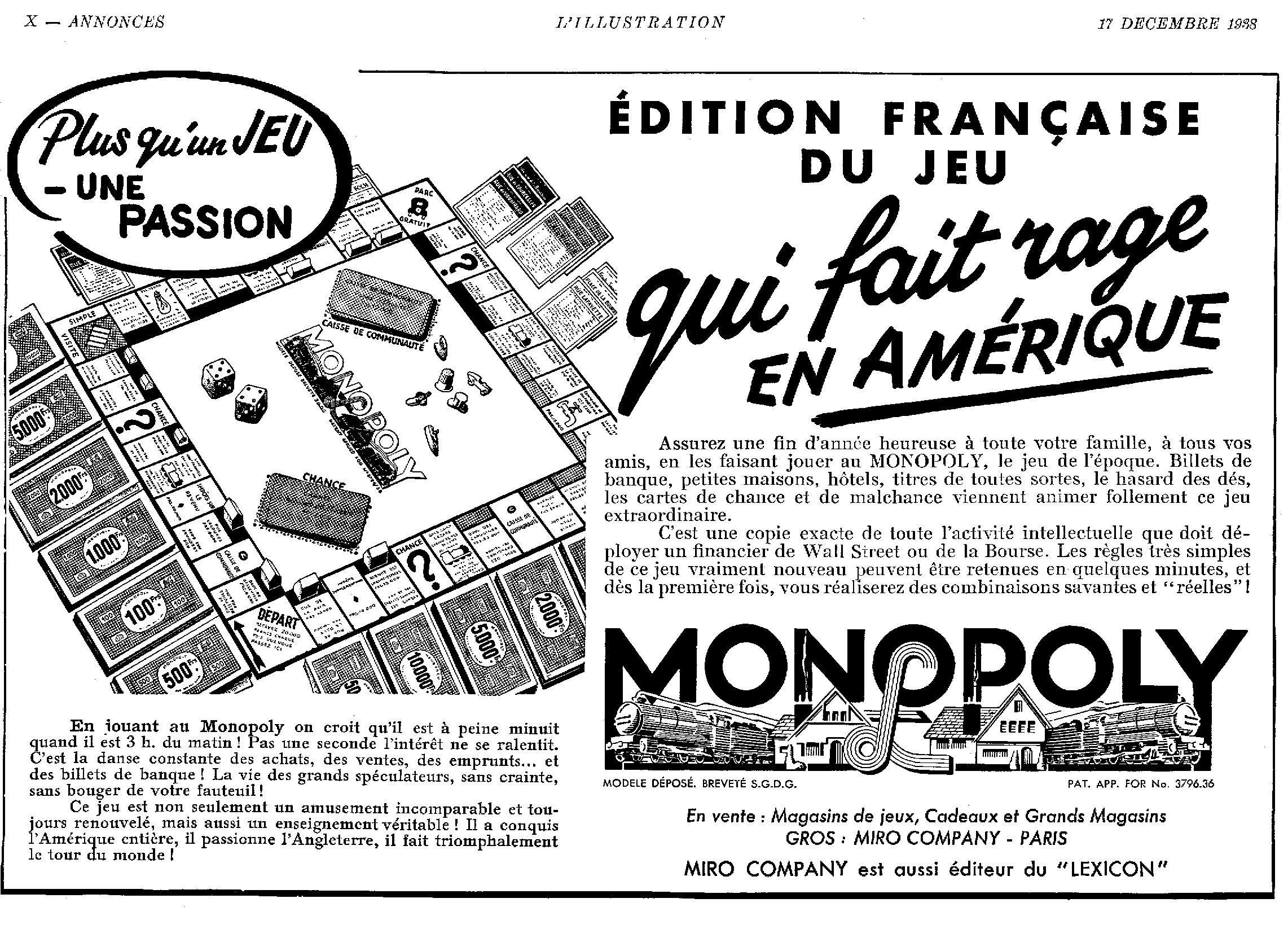 Details about   Monopoly French Edition Other Replacement Parts 1961 Game Board Paris France 