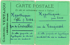 Briefkaart van de kantoorboekhandel.