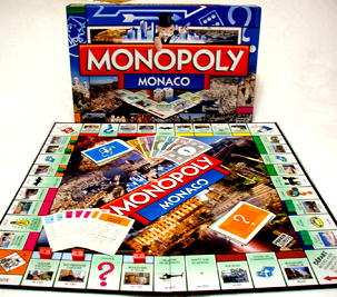 Box and game board of the Monaco edition.