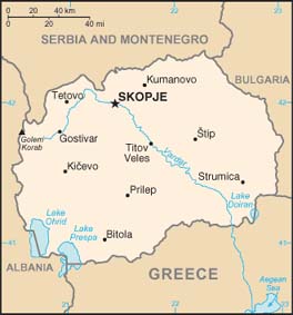 Macedonia map.