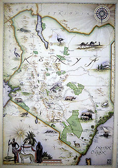 Blue Rhino edition of the Kenya map.