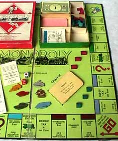 Mini-box-red, with LONDON gameboard-1953.