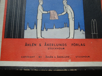 Åhlén & Åkerlunds Förlag edition, 1937.
