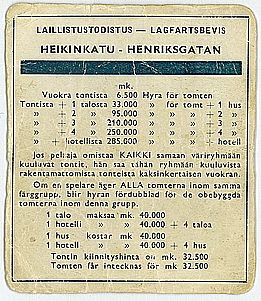 Heikinkatu , alleen in de eerste editie(s).