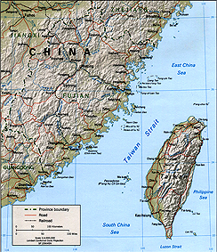 Taiwan map.