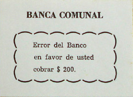 Banca Comunal card.