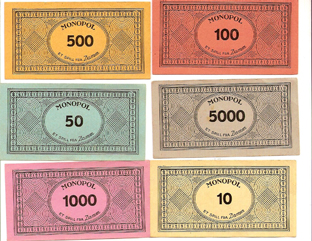 Damm banknotes from early sets.